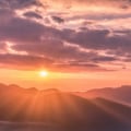 Capturing the Beauty of a Mountain Sunset Through Photography